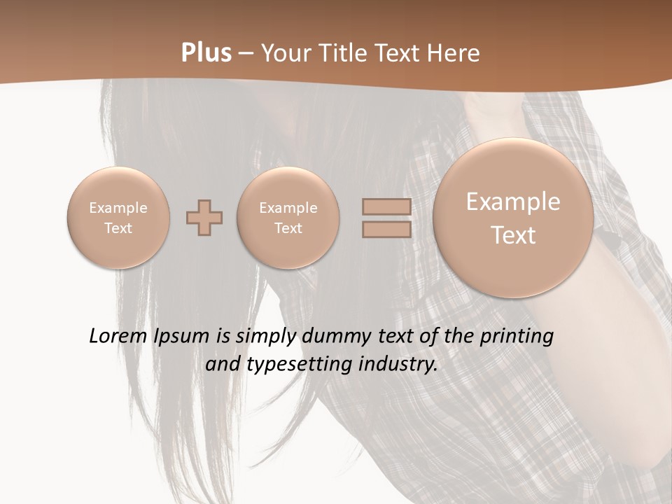 People Camera Brunette PowerPoint Template