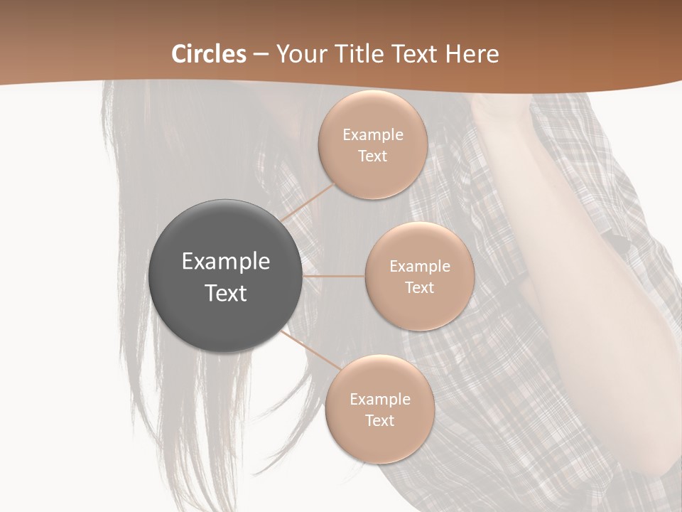 People Camera Brunette PowerPoint Template