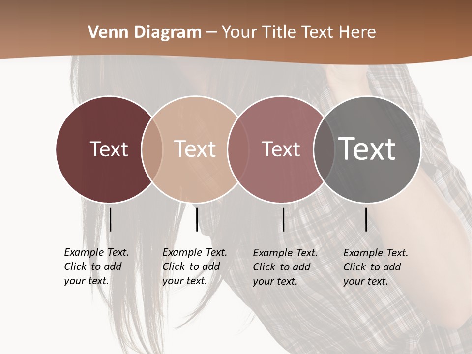 People Camera Brunette PowerPoint Template