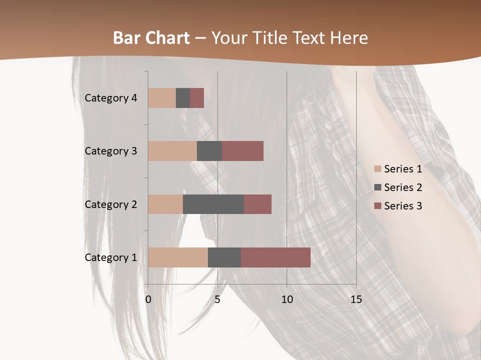 People Camera Brunette PowerPoint Template