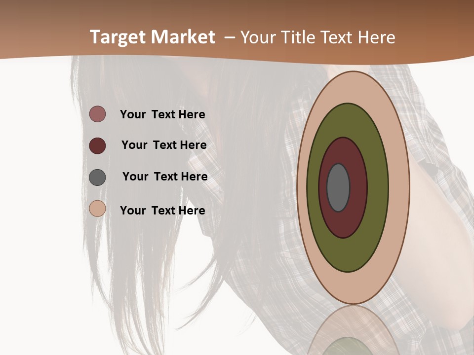 People Camera Brunette PowerPoint Template