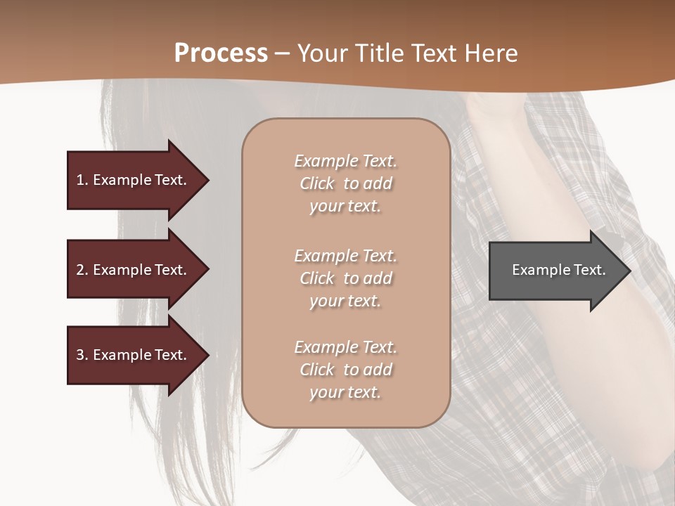 People Camera Brunette PowerPoint Template