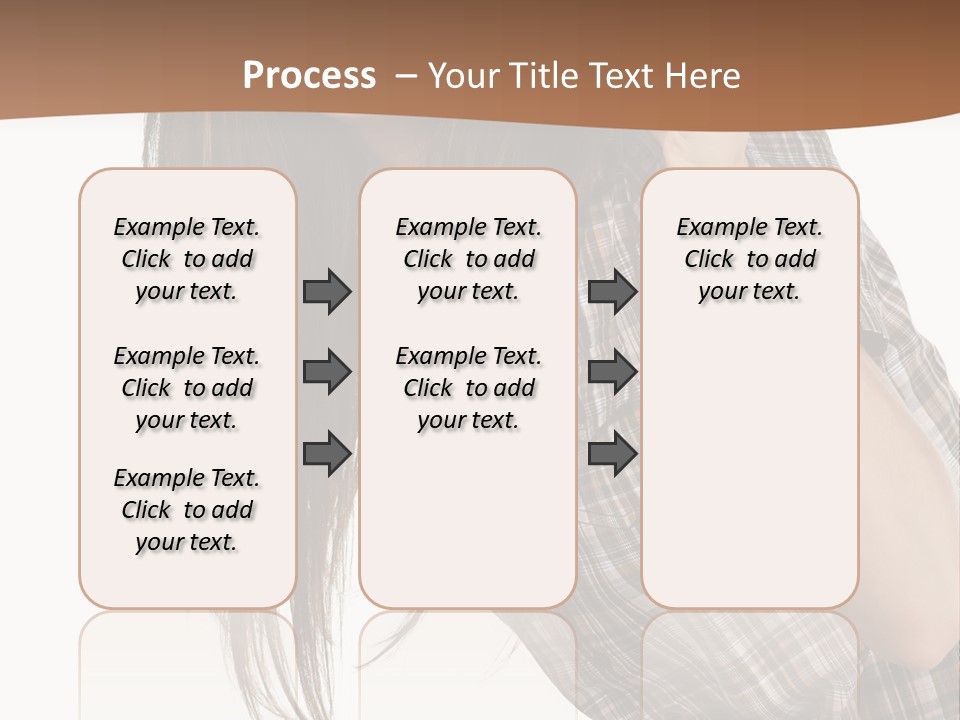 People Camera Brunette PowerPoint Template