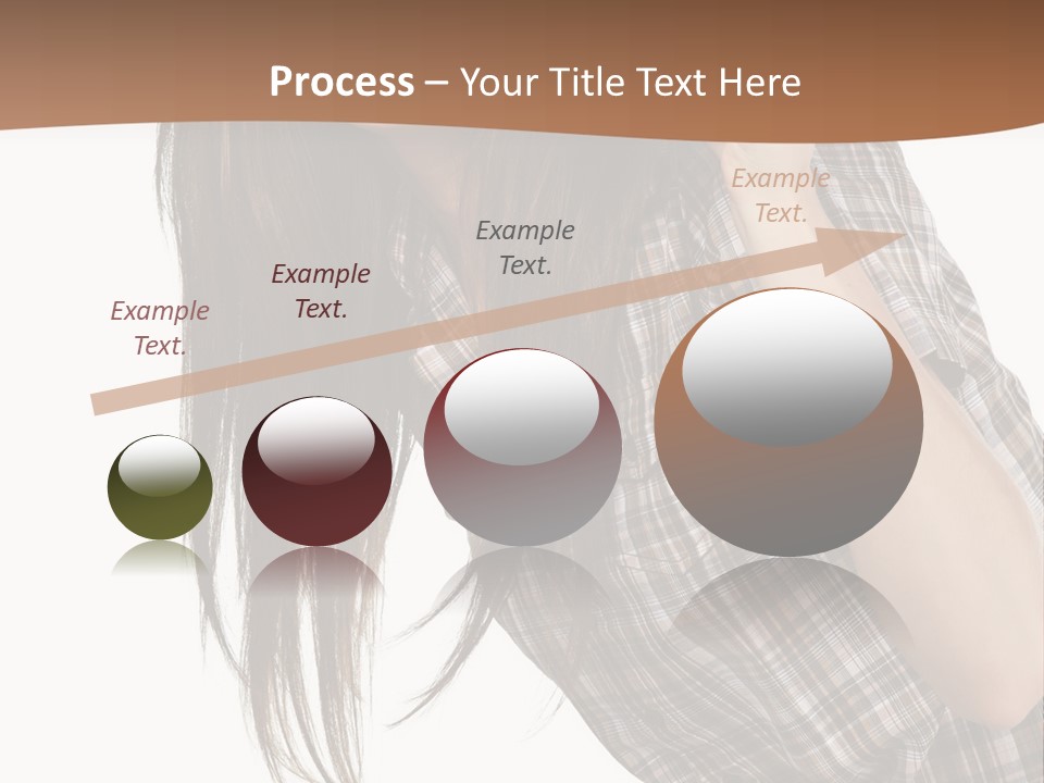 People Camera Brunette PowerPoint Template