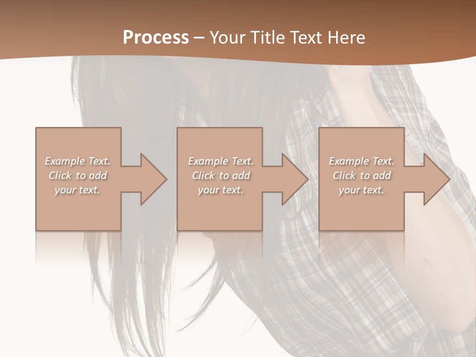 People Camera Brunette PowerPoint Template