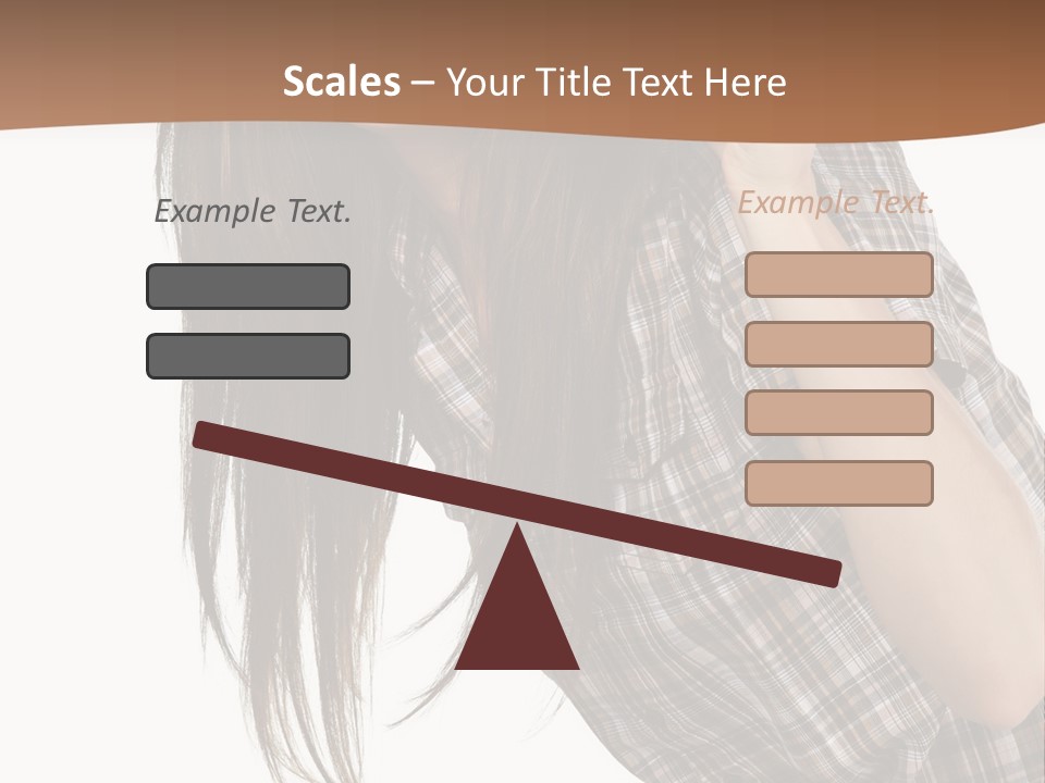 People Camera Brunette PowerPoint Template