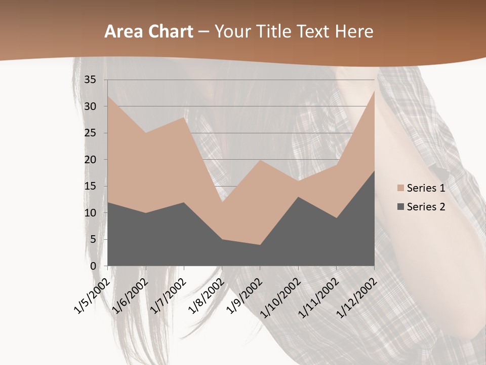 People Camera Brunette PowerPoint Template