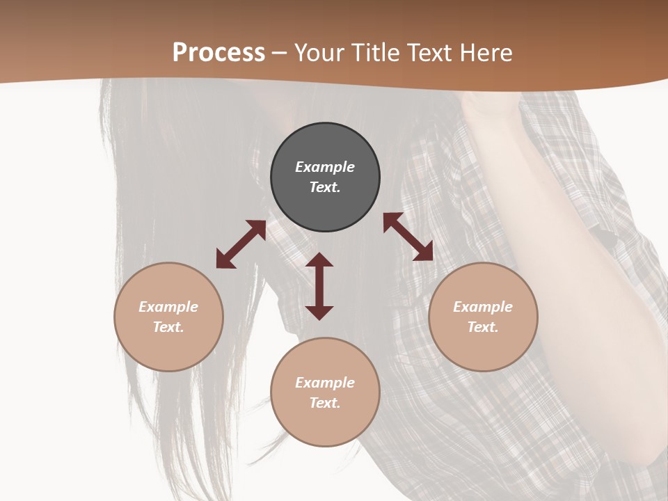 People Camera Brunette PowerPoint Template