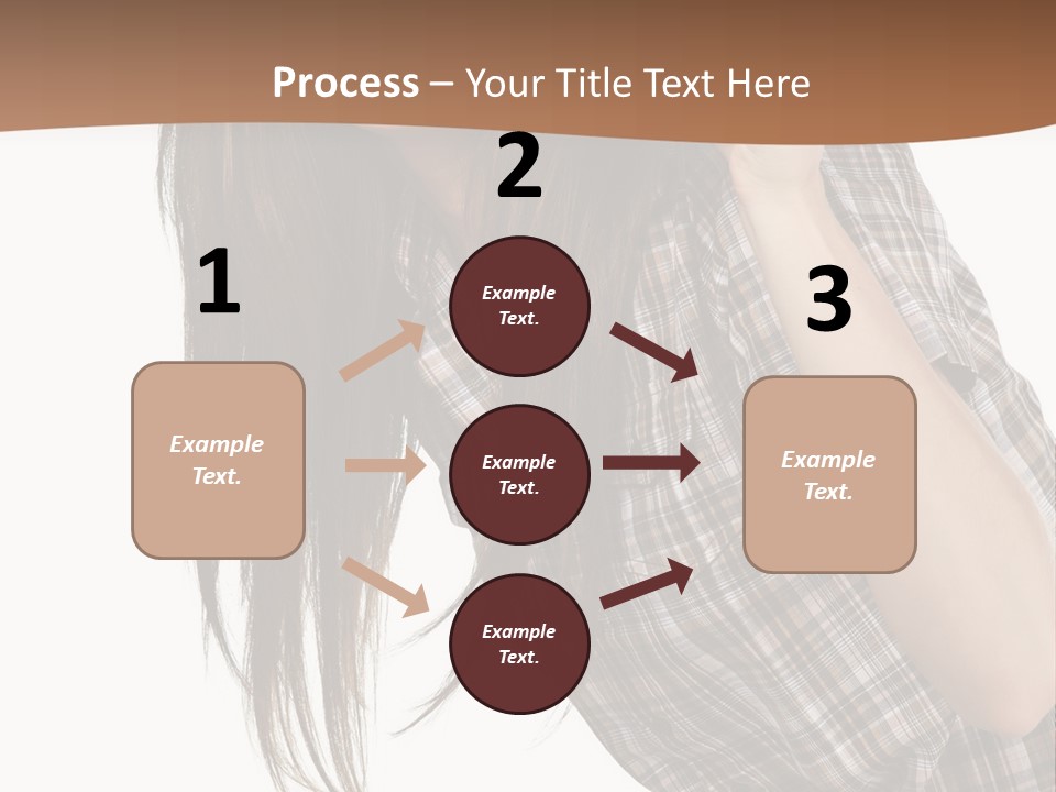 People Camera Brunette PowerPoint Template