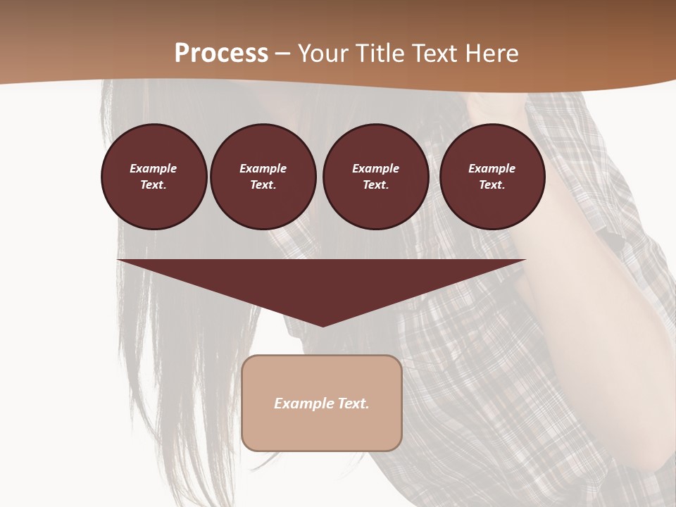 People Camera Brunette PowerPoint Template