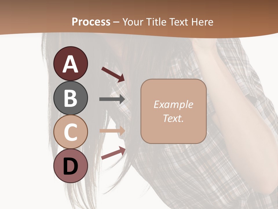 People Camera Brunette PowerPoint Template