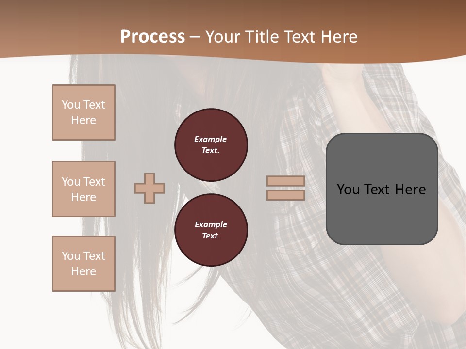 People Camera Brunette PowerPoint Template