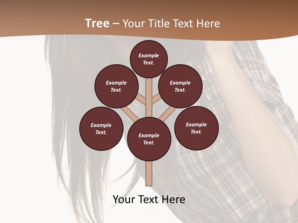 People Camera Brunette PowerPoint Template