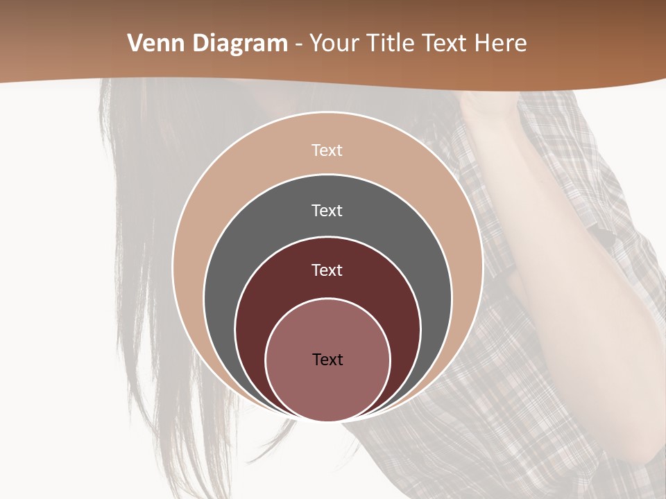 People Camera Brunette PowerPoint Template