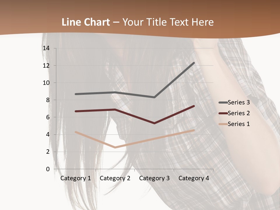 People Camera Brunette PowerPoint Template