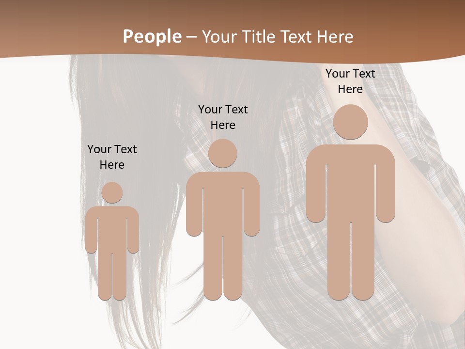 People Camera Brunette PowerPoint Template