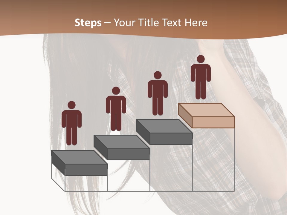 People Camera Brunette PowerPoint Template