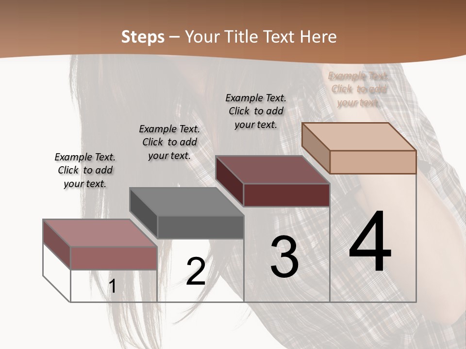 People Camera Brunette PowerPoint Template