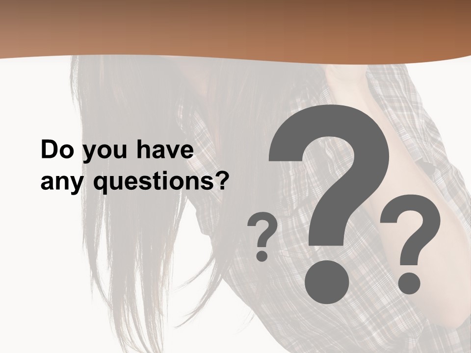 People Camera Brunette PowerPoint Template