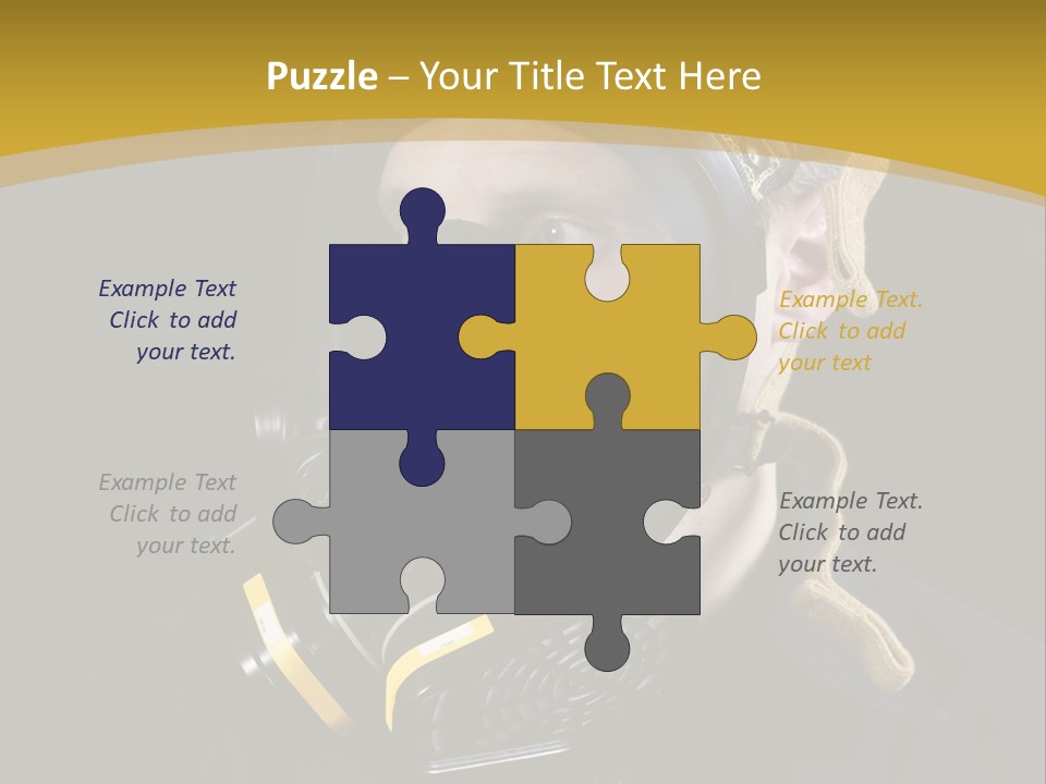 Gas Mask Respiratory Protection Personal Protective Equipment PowerPoint Template