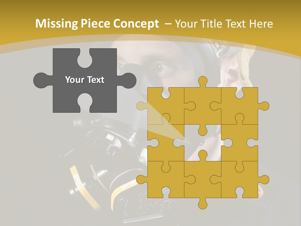 Gas Mask Respiratory Protection Personal Protective Equipment PowerPoint Template