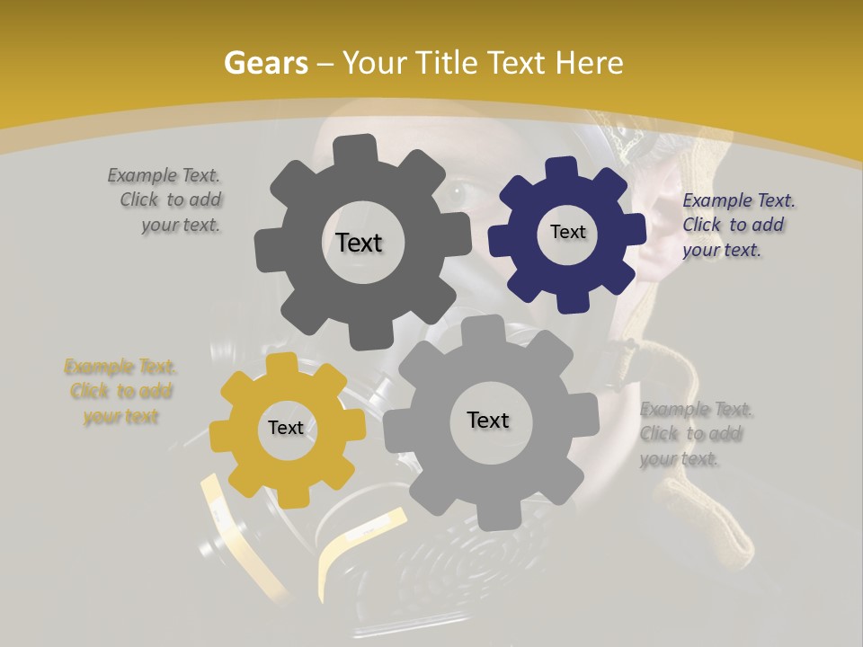 Gas Mask Respiratory Protection Personal Protective Equipment PowerPoint Template