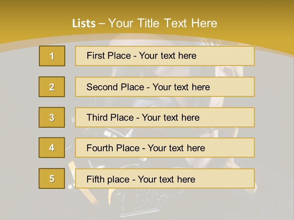 Gas Mask Respiratory Protection Personal Protective Equipment PowerPoint Template