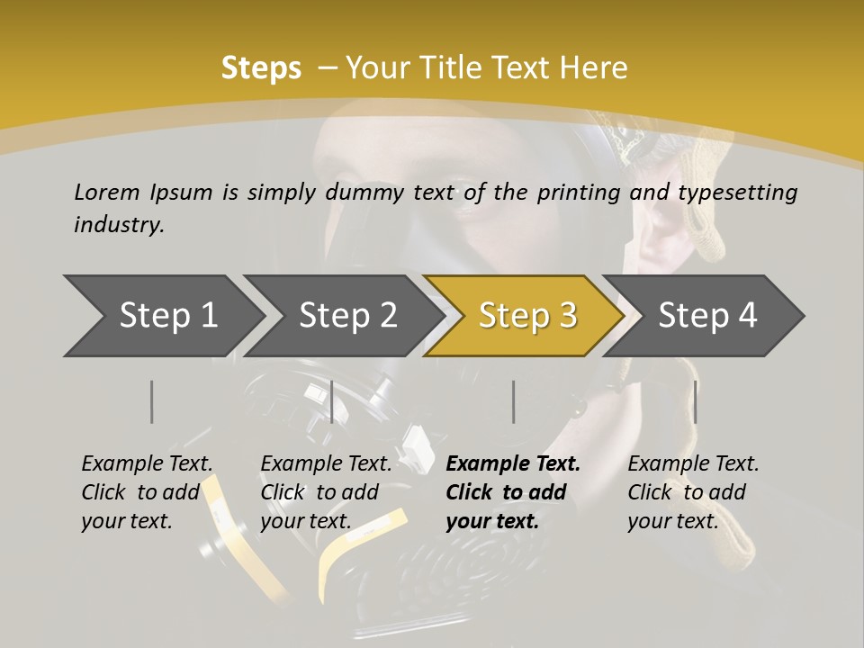 Gas Mask Respiratory Protection Personal Protective Equipment PowerPoint Template