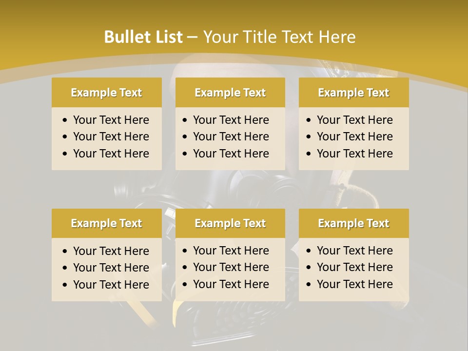 Gas Mask Respiratory Protection Personal Protective Equipment PowerPoint Template