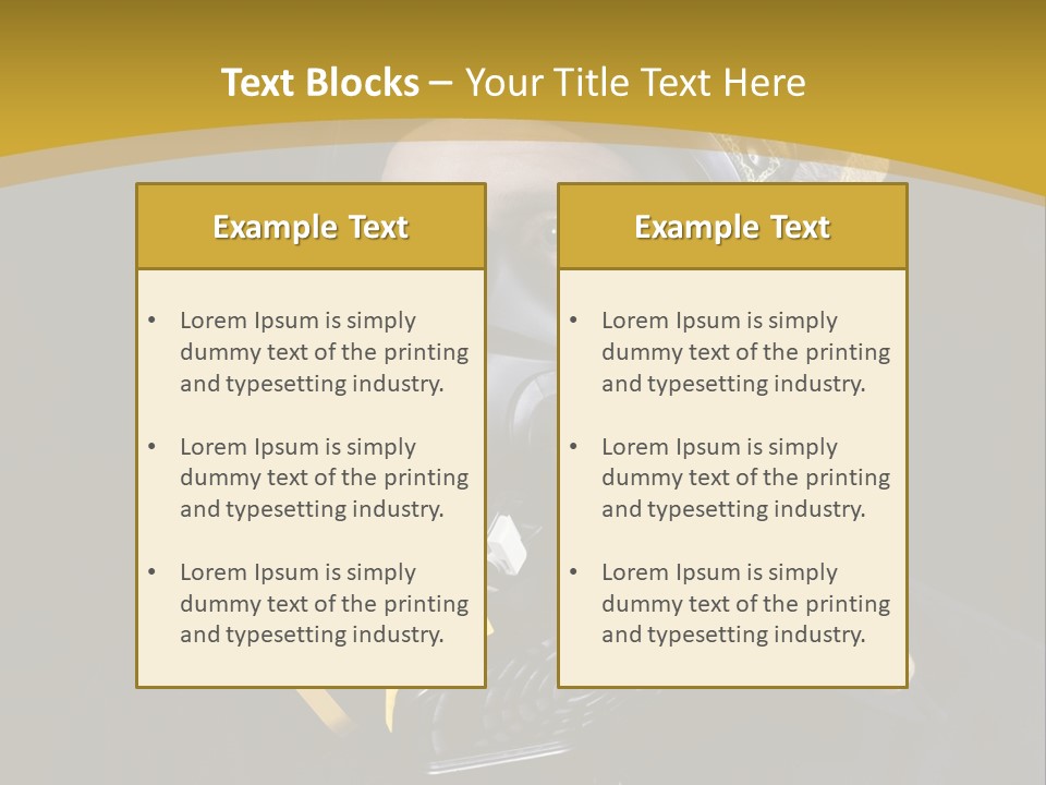 Gas Mask Respiratory Protection Personal Protective Equipment PowerPoint Template