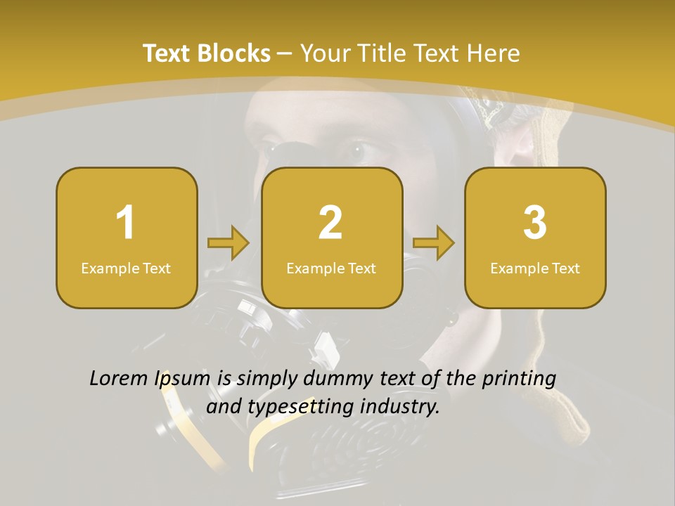 Gas Mask Respiratory Protection Personal Protective Equipment PowerPoint Template