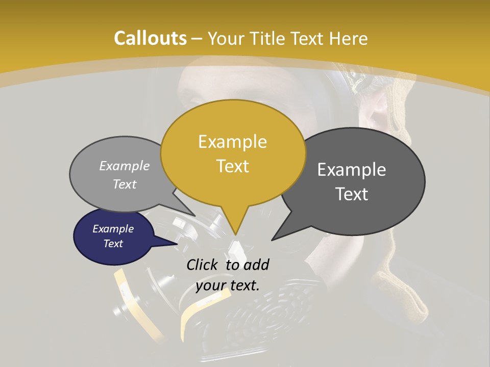 Gas Mask Respiratory Protection Personal Protective Equipment PowerPoint Template