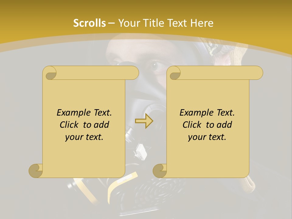 Gas Mask Respiratory Protection Personal Protective Equipment PowerPoint Template