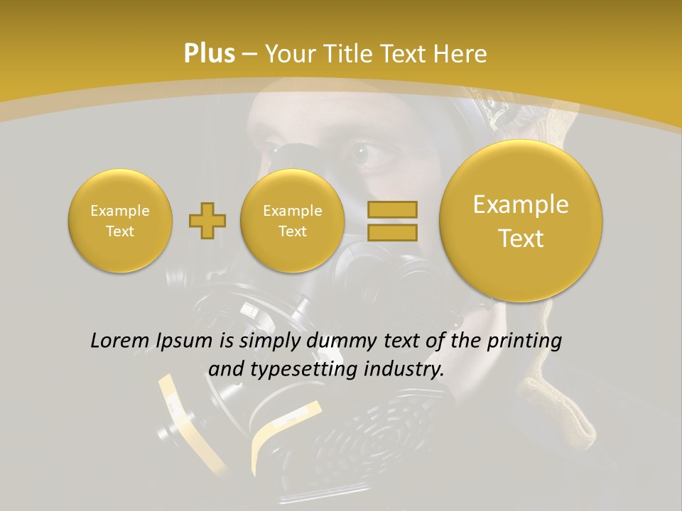 Gas Mask Respiratory Protection Personal Protective Equipment PowerPoint Template