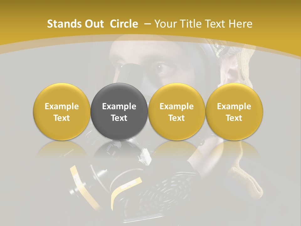 Gas Mask Respiratory Protection Personal Protective Equipment PowerPoint Template