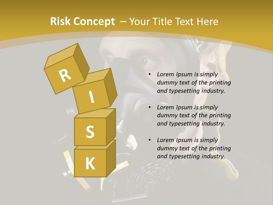 Gas Mask Respiratory Protection Personal Protective Equipment PowerPoint Template