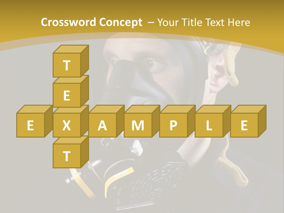 Gas Mask Respiratory Protection Personal Protective Equipment PowerPoint Template