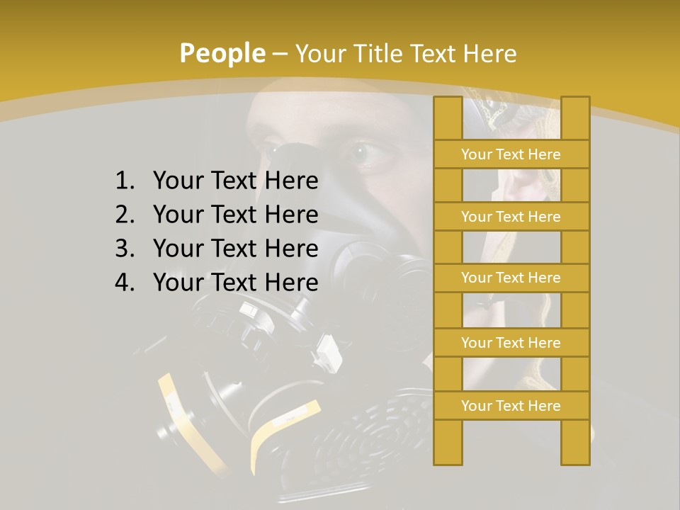 Gas Mask Respiratory Protection Personal Protective Equipment PowerPoint Template