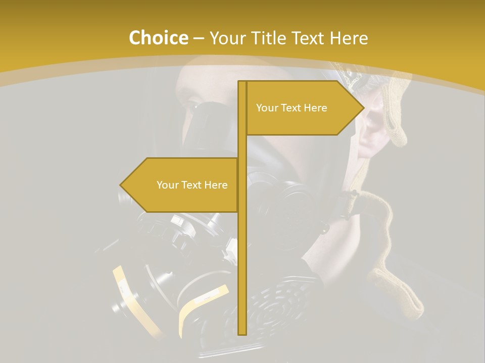 Gas Mask Respiratory Protection Personal Protective Equipment PowerPoint Template