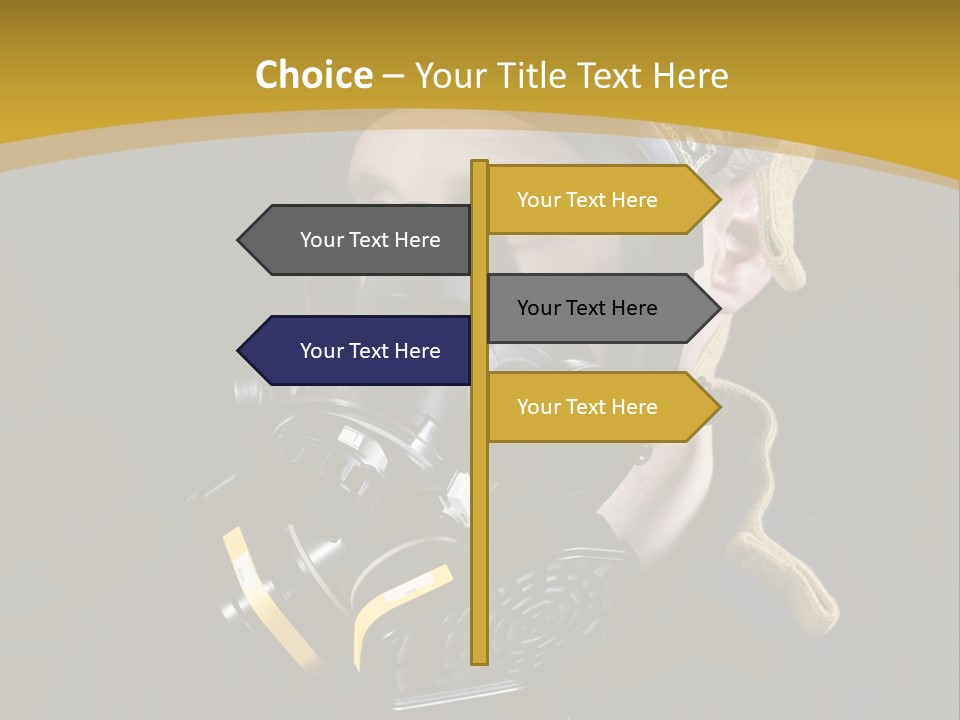 Gas Mask Respiratory Protection Personal Protective Equipment PowerPoint Template