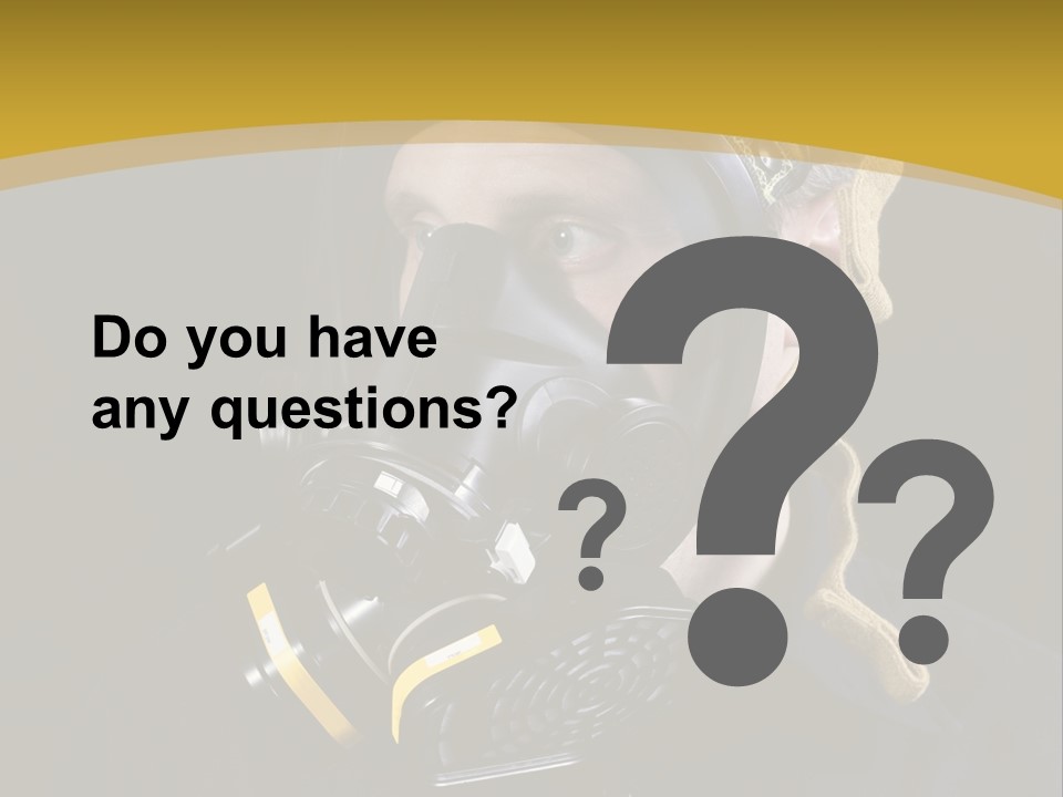 Gas Mask Respiratory Protection Personal Protective Equipment PowerPoint Template