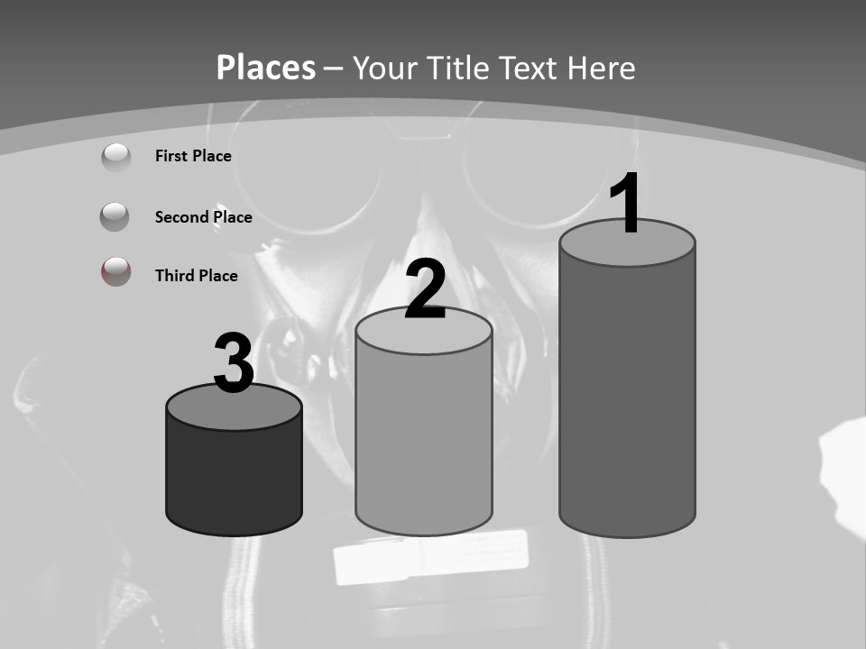 Fear Biohazard Maschera PowerPoint Template