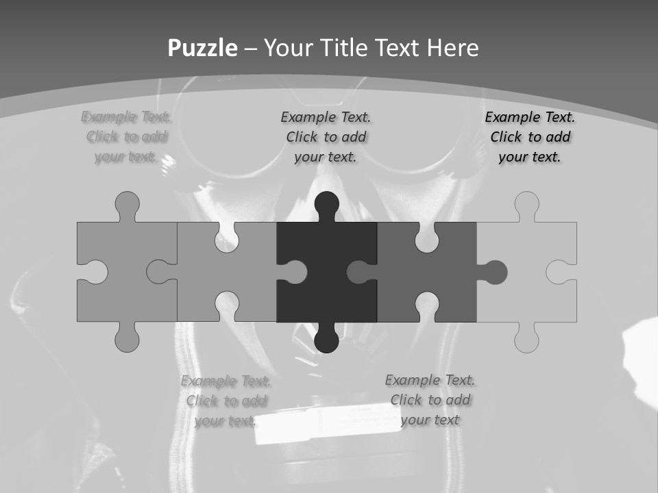 Fear Biohazard Maschera PowerPoint Template