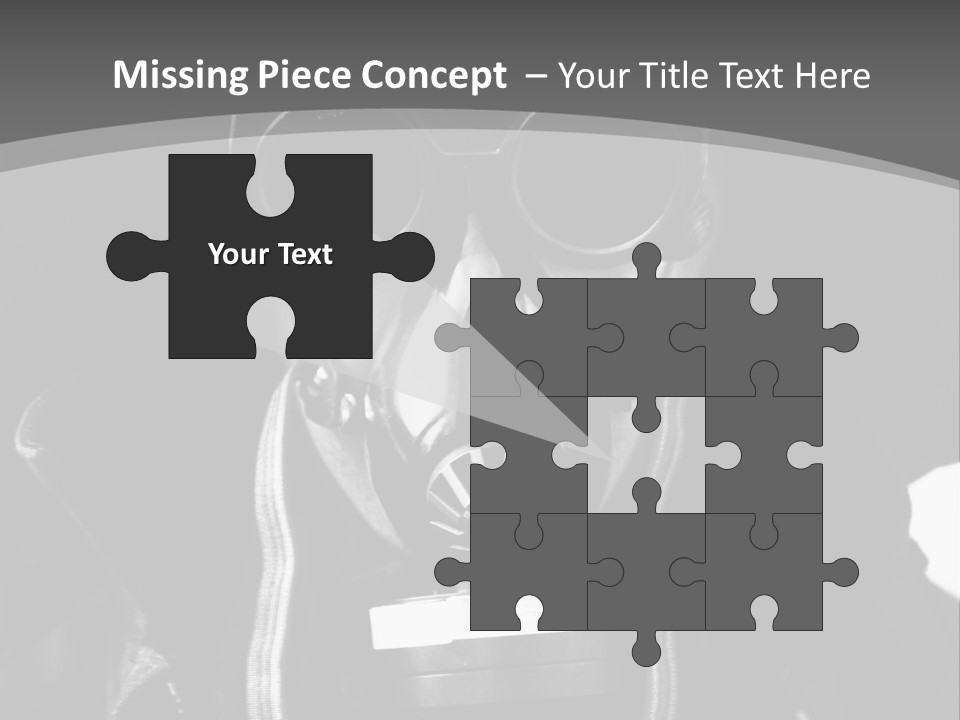 Fear Biohazard Maschera PowerPoint Template