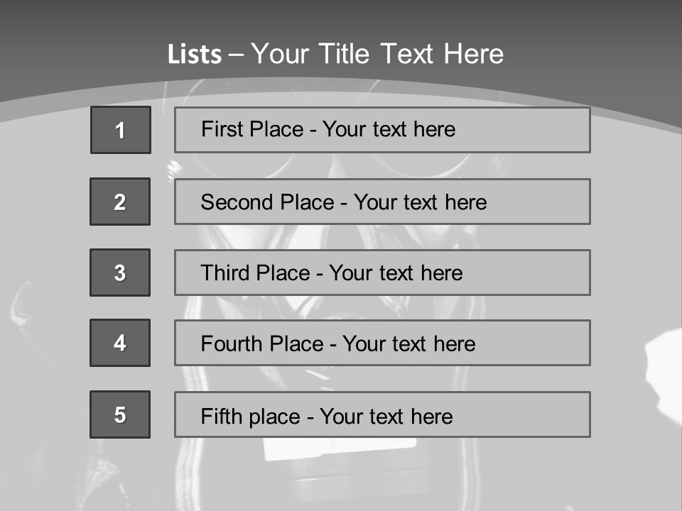 Fear Biohazard Maschera PowerPoint Template