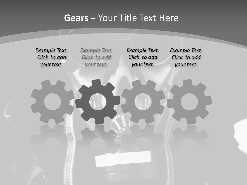 Fear Biohazard Maschera PowerPoint Template