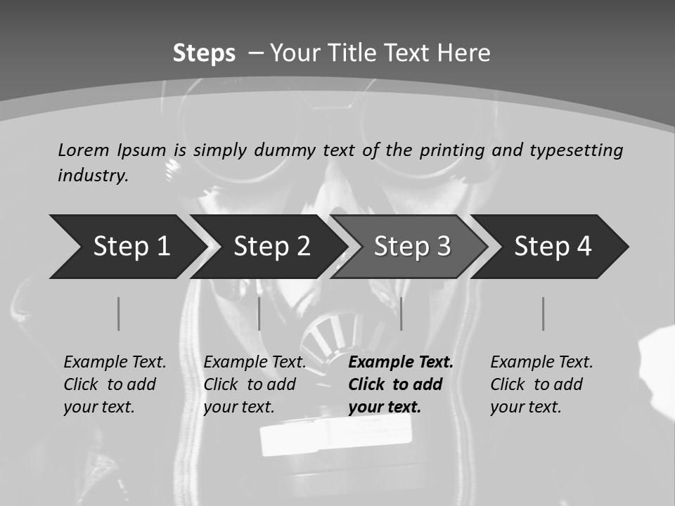 Fear Biohazard Maschera PowerPoint Template