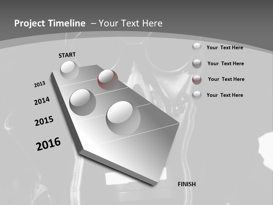 Fear Biohazard Maschera PowerPoint Template