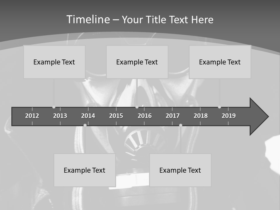 Fear Biohazard Maschera PowerPoint Template