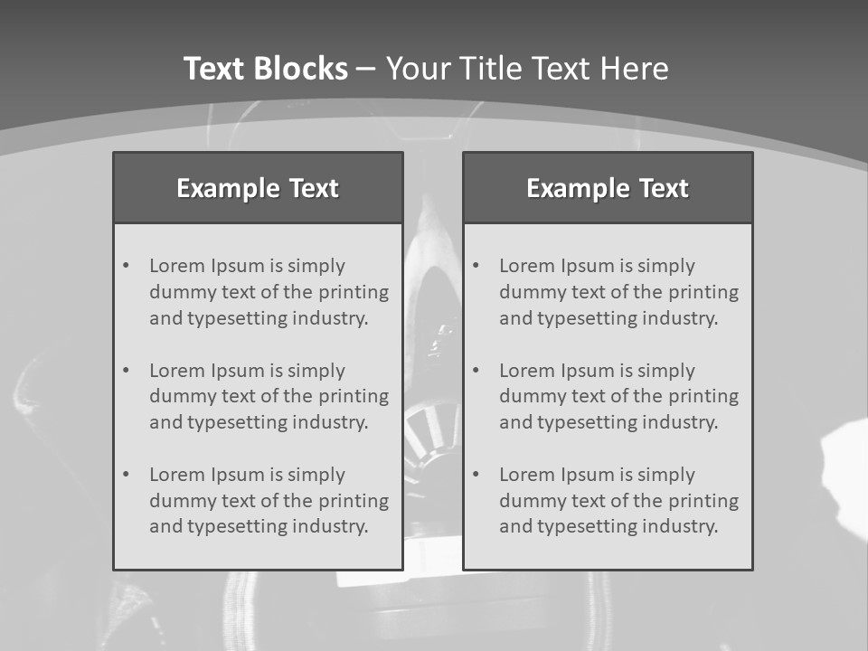 Fear Biohazard Maschera PowerPoint Template